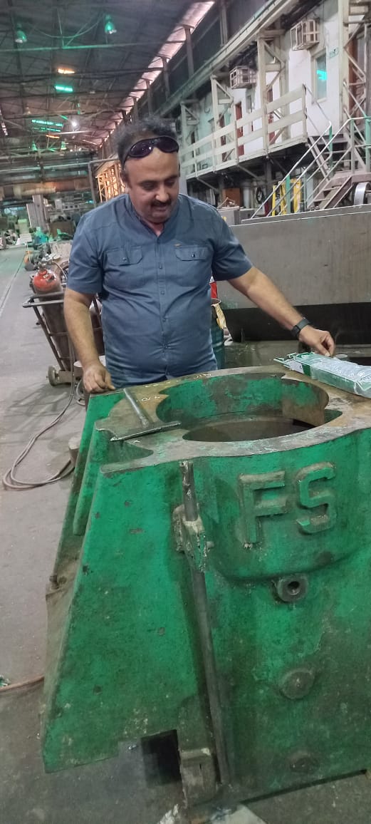 Sugar mill maintenance — journal shaft work